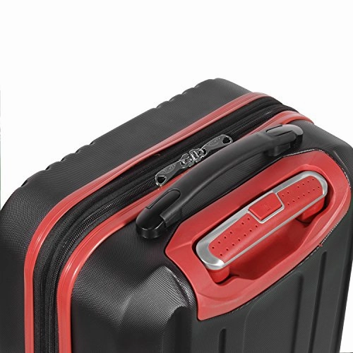 Olympia Apache Ii 21" Carry-on Spinner, BLACK RED