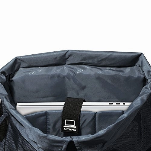 Olympia Hopkins 18-inch Backpack Si, Navy/Black