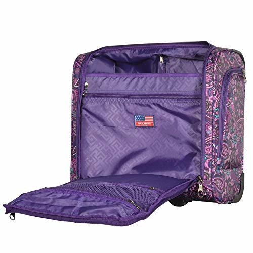 Olympia Under The Seat Carry-on, Purple Paisley