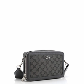 Ophidia Zip Around Camera Crossbody Bag GG Coated Canvas Small