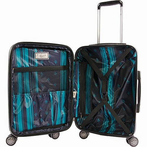 Original Penguin Clive 21" Hardside Carry-On Spinner Luggage, Black