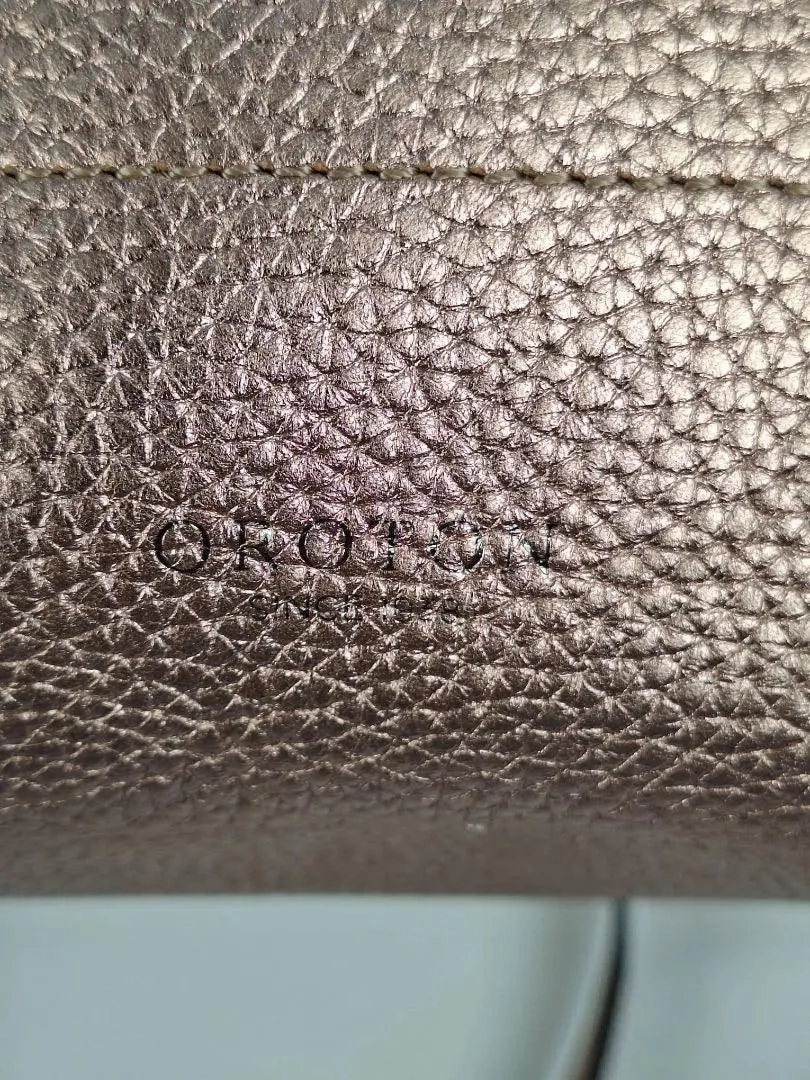 Oroton Pebble Leather Rose Gold Backpack