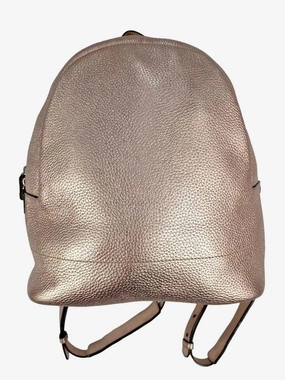 Oroton Pebble Leather Rose Gold Backpack