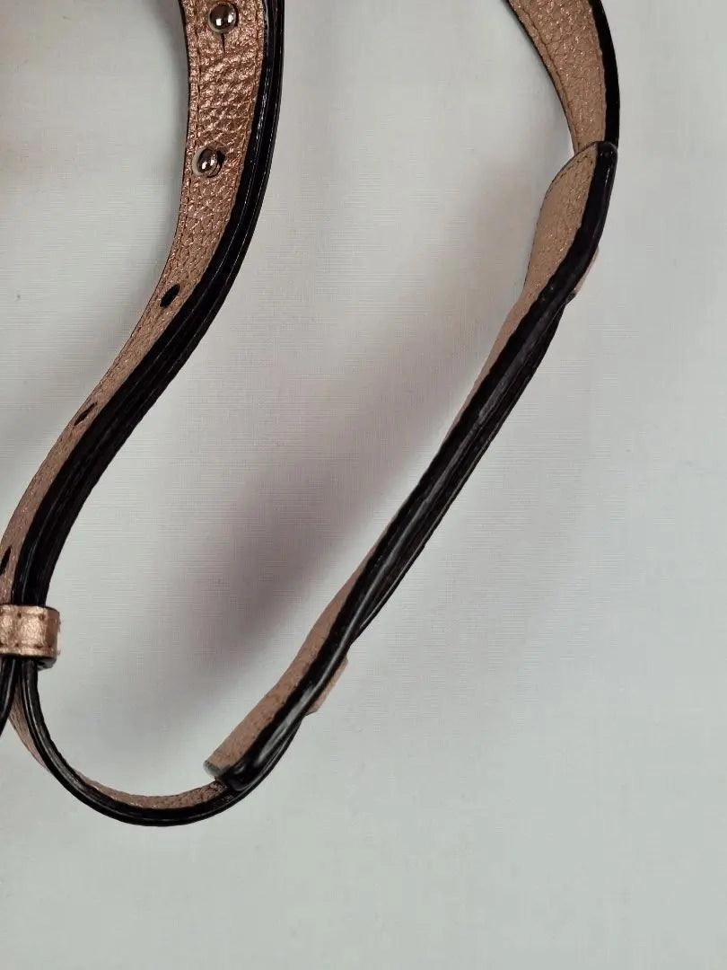 Oroton Pebble Leather Rose Gold Backpack