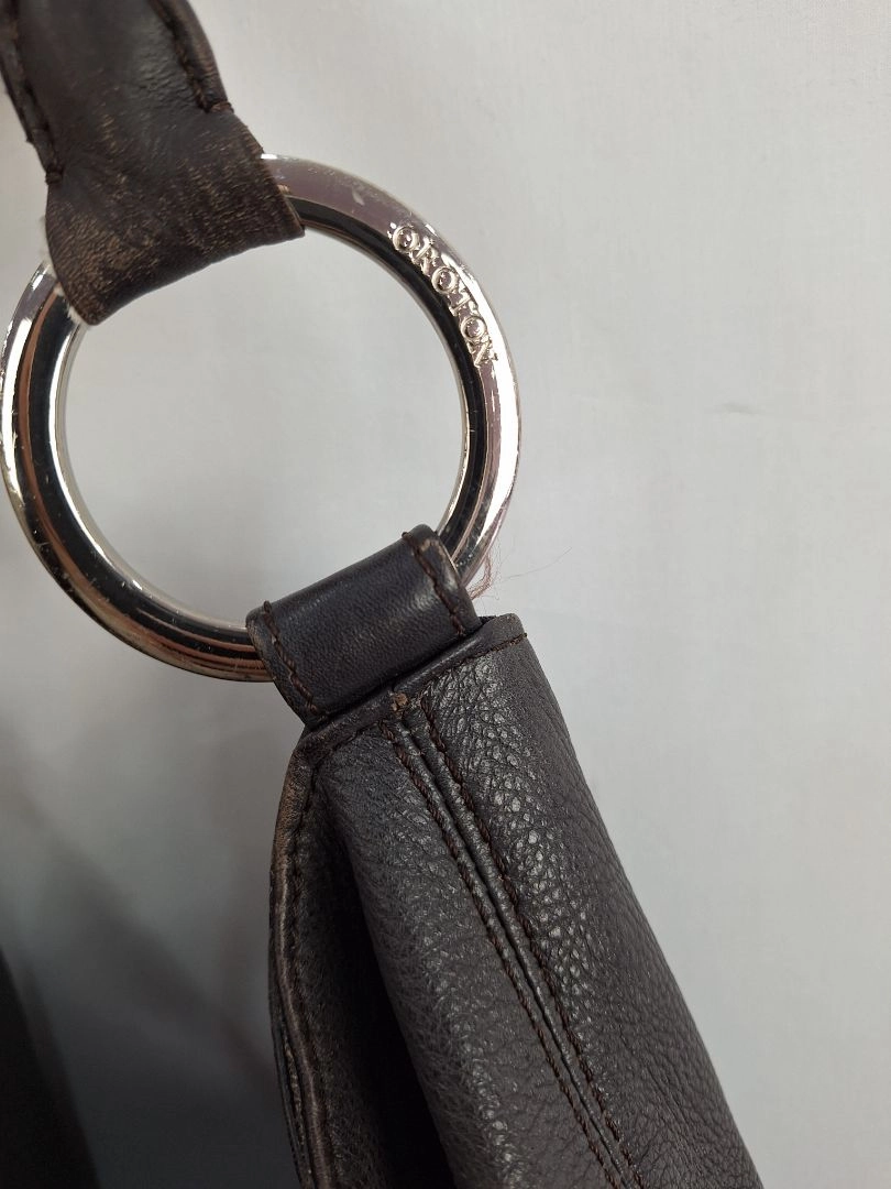 Oroton Soft Brown Leather Hobo Style Bag