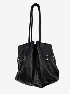 Oroton Soft Pebble Leather Eyelet Bag