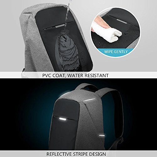 Oscaurt Business Travel Backpack, Laptop Backpack College School Bookbag With Usb Charging Port For