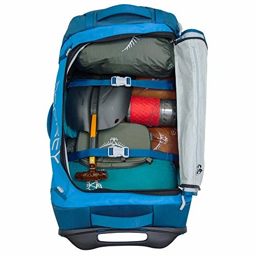 Osprey Packs Rolling Transporter 90 Duffel Bag, Kingfisher Blue