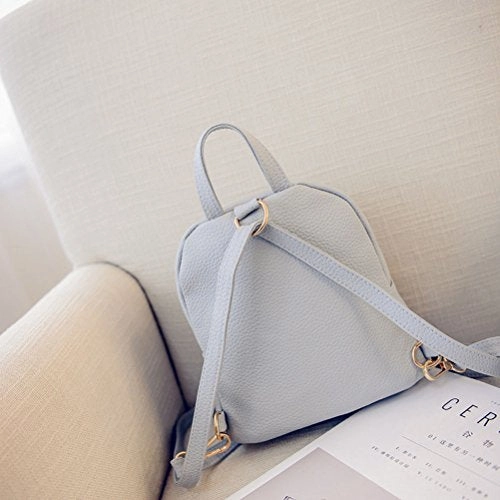 Oulii Fashion Causal Backpack Travel Handbag Mini School Bags Daypack For Lady Girls (Grey)