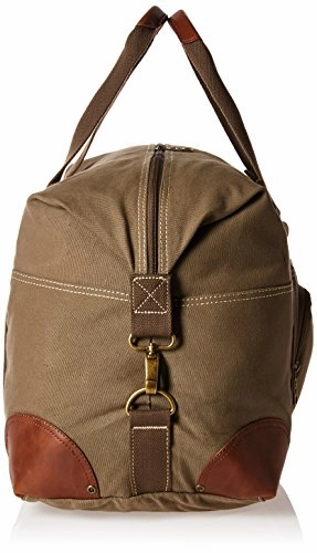 Perry Ellis 22" Carry Canvas Bag Weekend Duffel, Olive, One Size