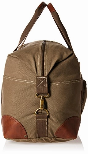 Perry Ellis 22" Carry Canvas Bag Weekend Duffel, Olive, One Size