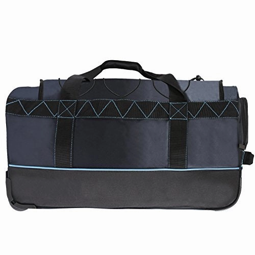Perry Ellis Men'S Extra Large 35" Rolling A335 Duffel Bag, Navy/Blue, One Size