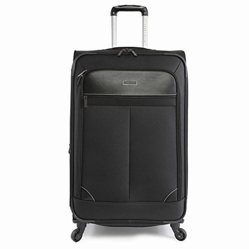 Perry Ellis Men'S Tribute Carry On/Check In Spinner Luggage Set, Black