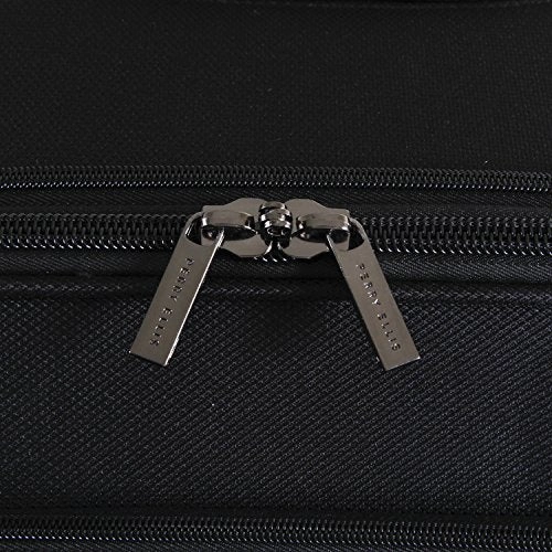 Perry Ellis Men'S Tribute Carry On/Check In Spinner Luggage Set, Black
