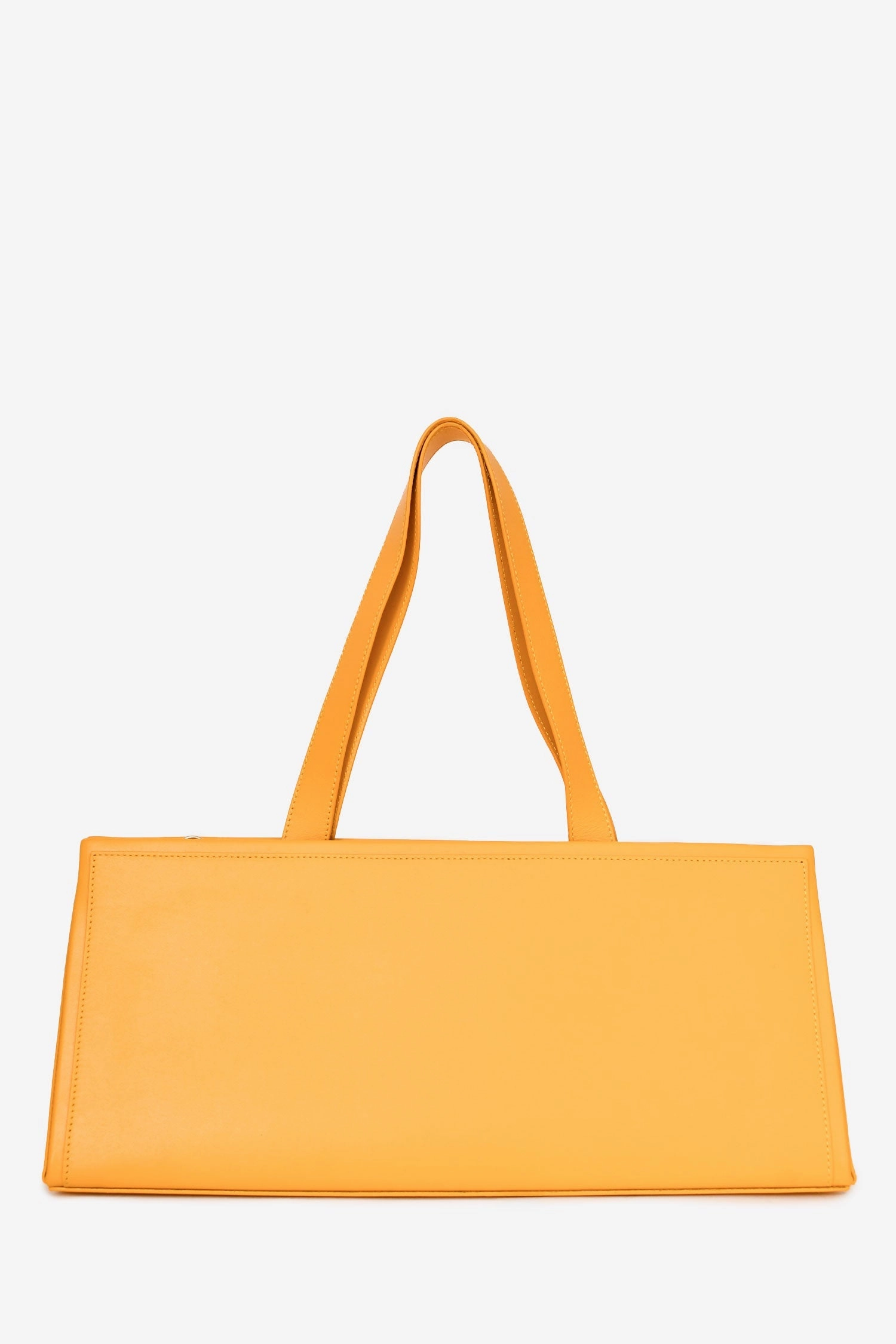 Peter Do x Medea Yellow Leather Rectangular Bag with Strap