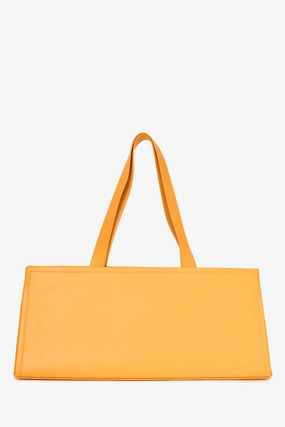 Peter Do x Medea Yellow Leather Rectangular Bag with Strap
