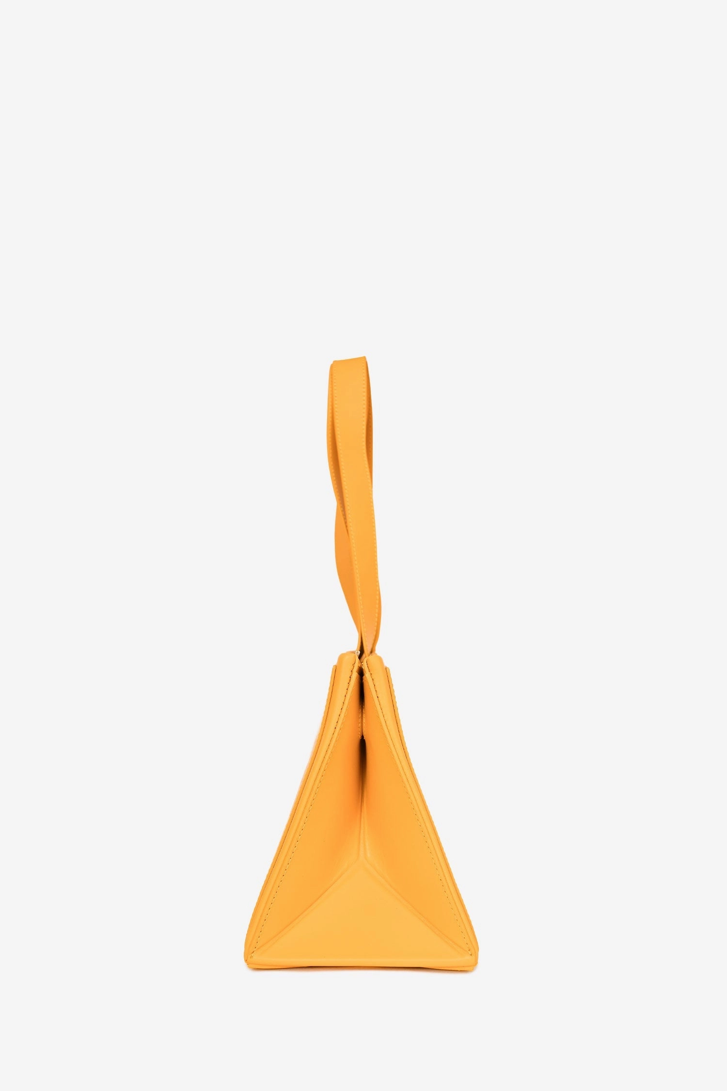 Peter Do x Medea Yellow Leather Rectangular Bag with Strap