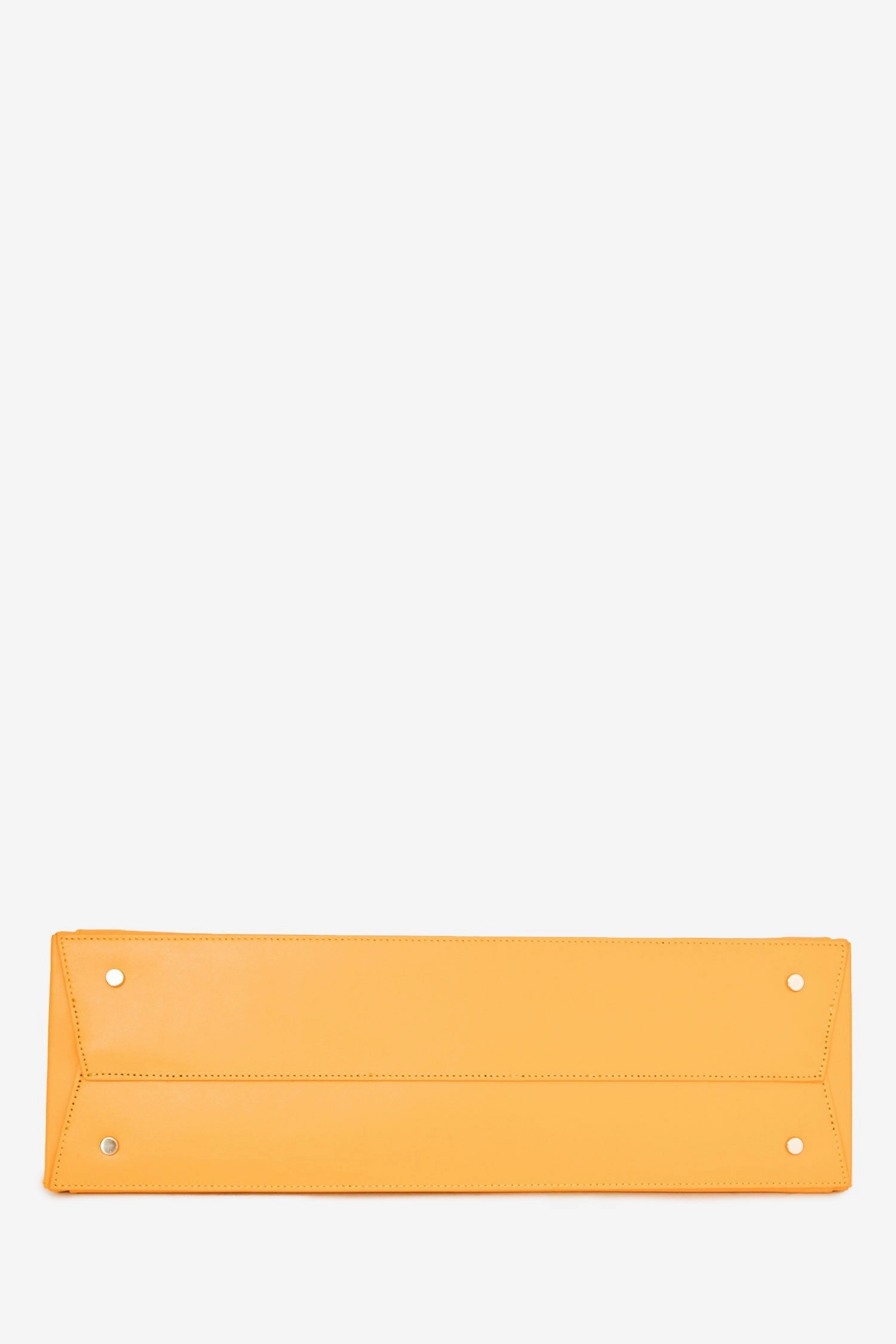 Peter Do x Medea Yellow Leather Rectangular Bag with Strap