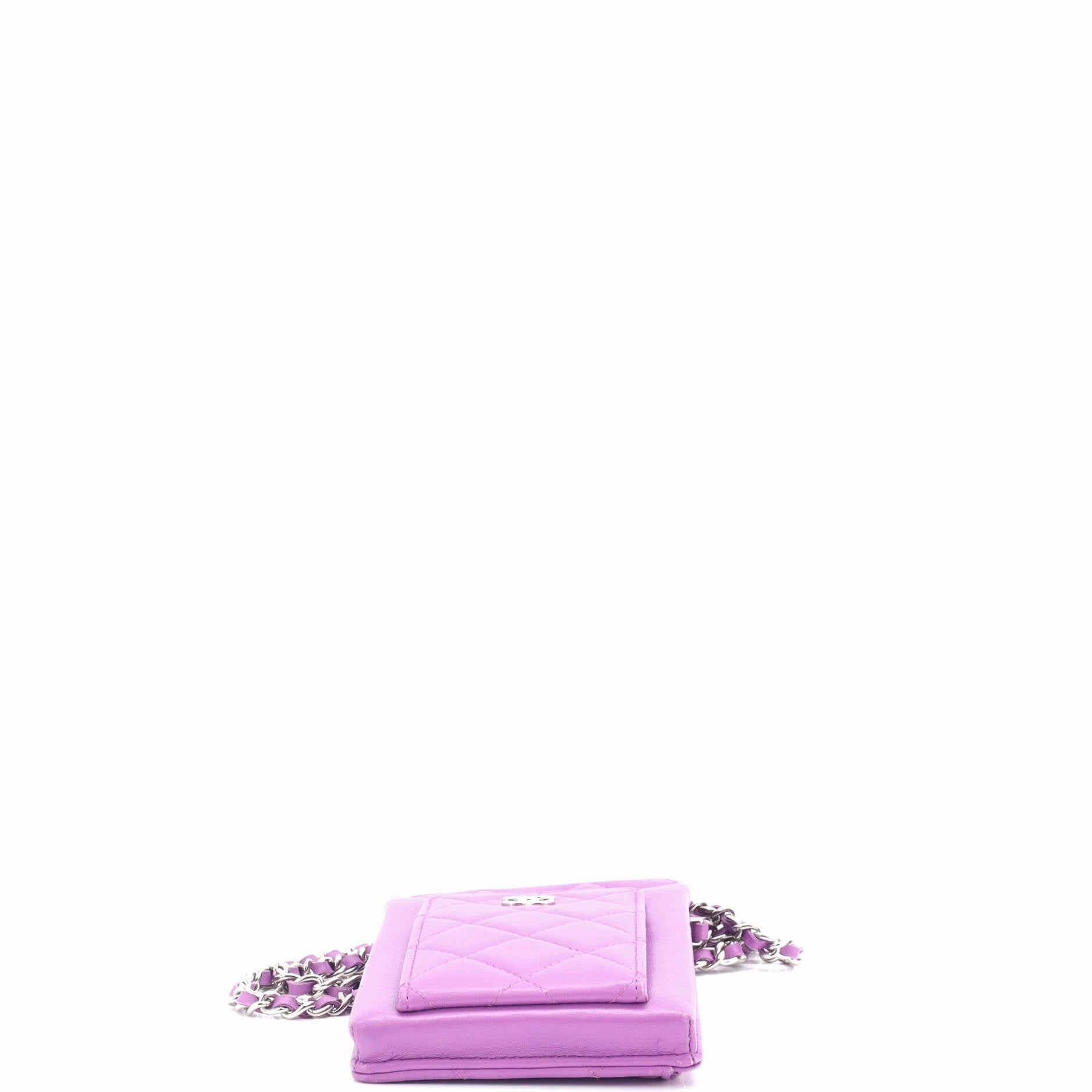 Phone Holder Crossbody Bag Quilted Lambskin