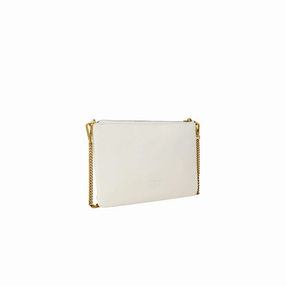 PINKO Cream Leather Leather Accessory