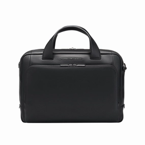 Porsche Design Roadster Leather Briefbag S - Black