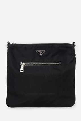 Prada Black Nylon Messenger Bag