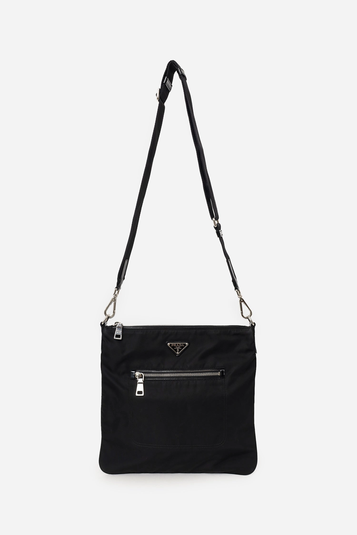 Prada Black Nylon Messenger Bag
