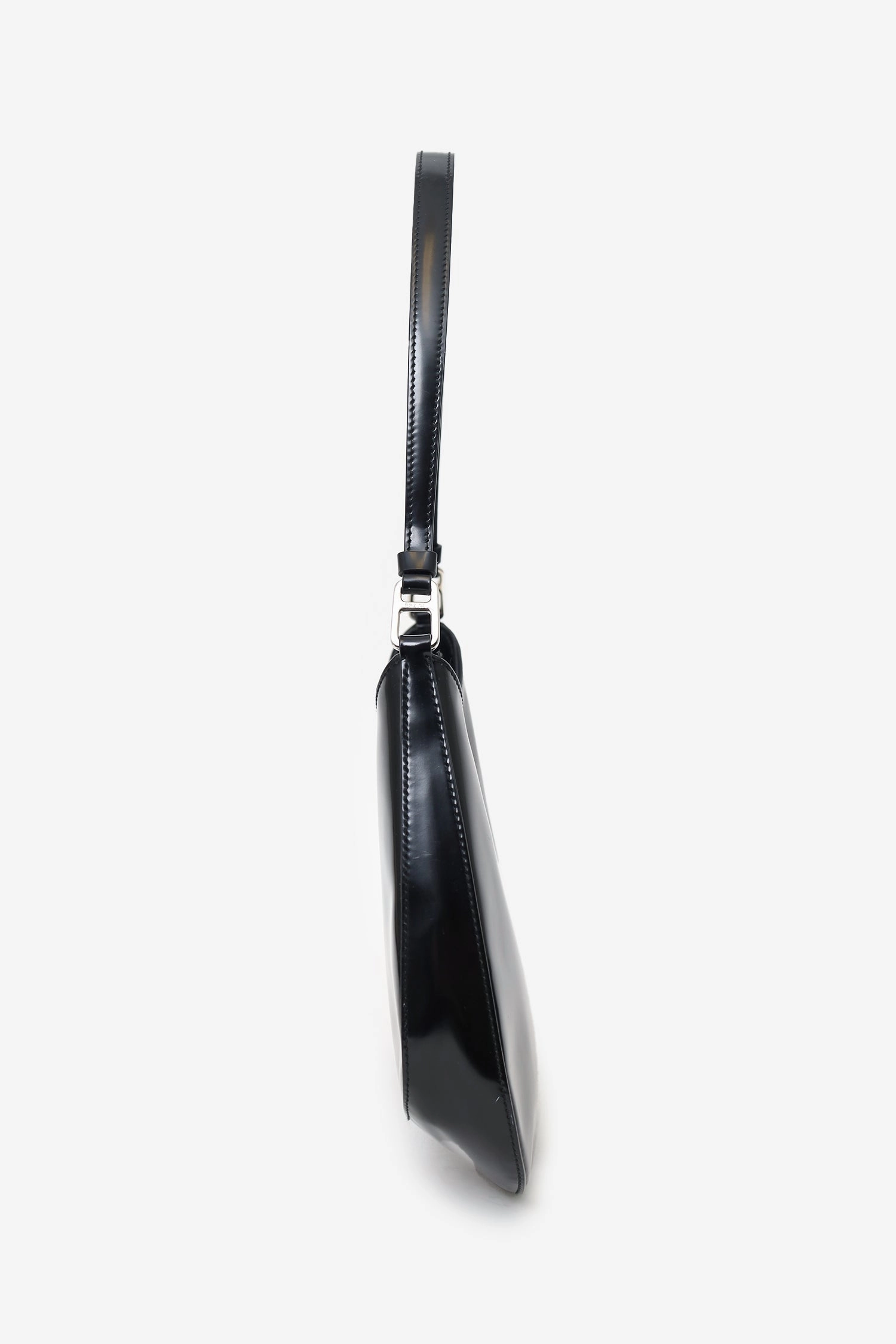 Prada Black Patent Cleo Shoulder Bag