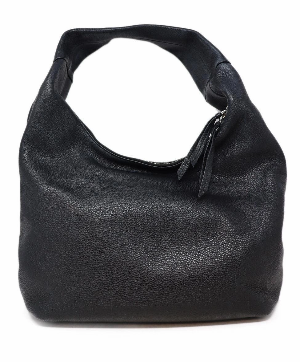 Prada Black Vitello Daino Hobo Bag
