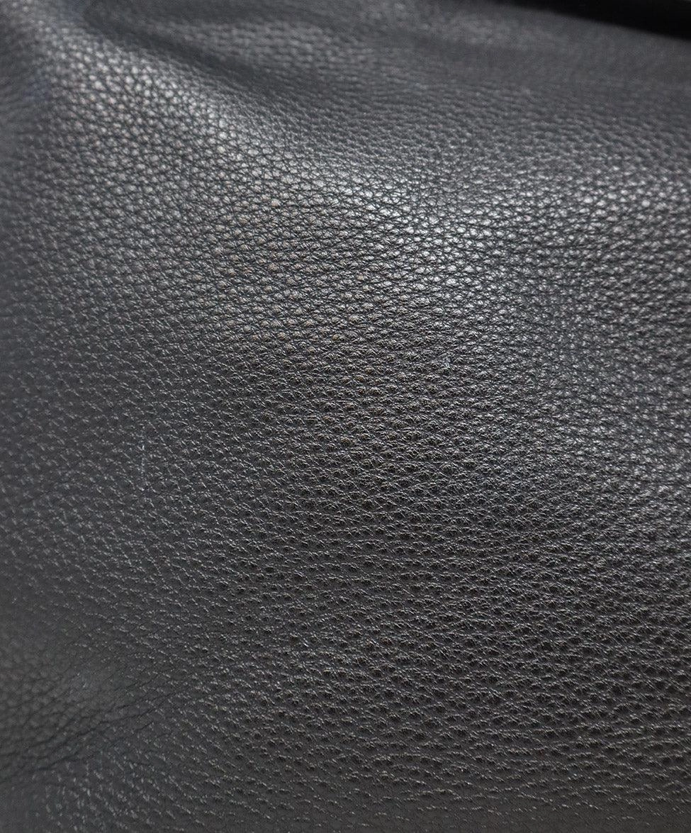 Prada Black Vitello Daino Hobo Bag