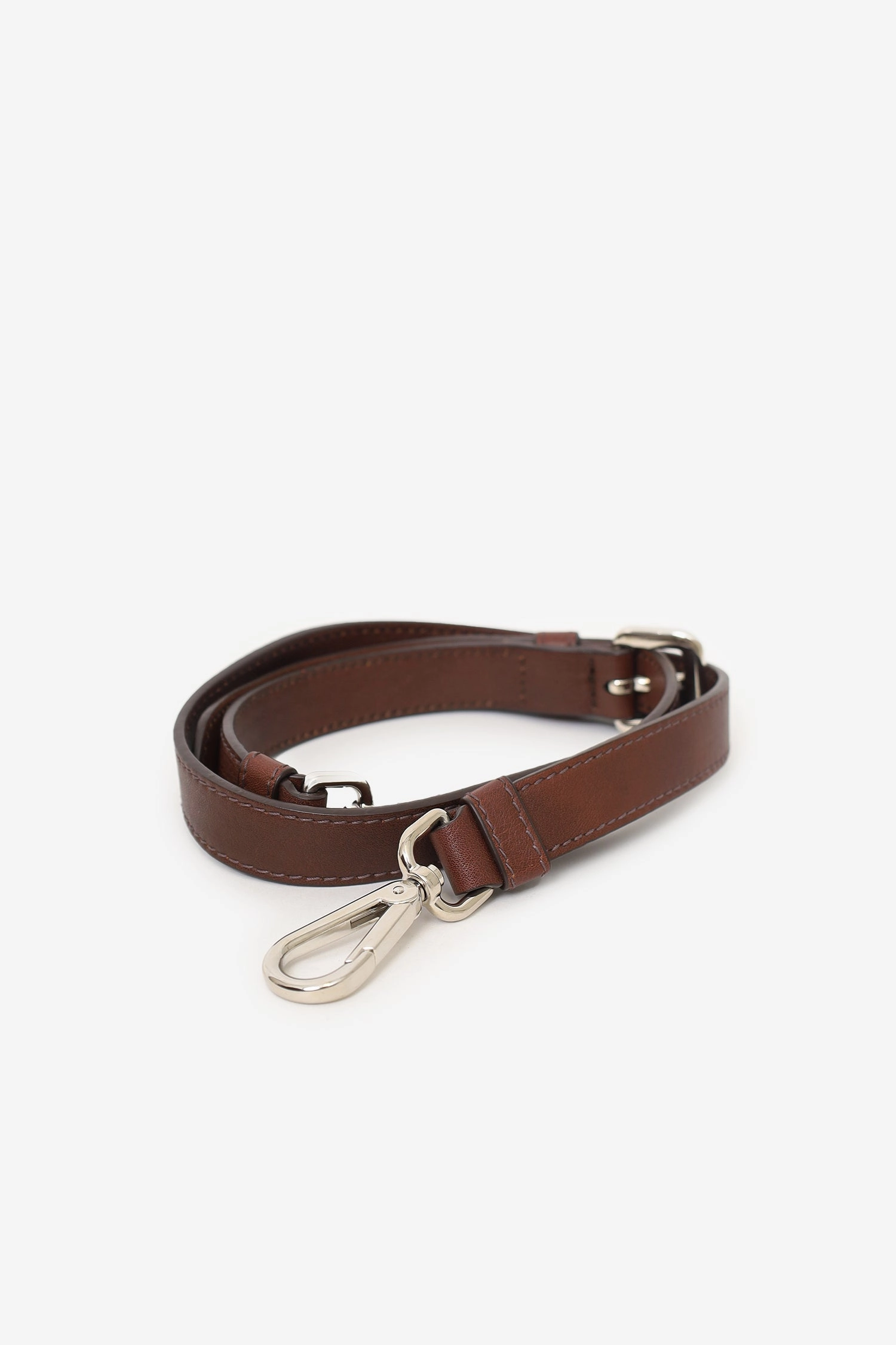 Prada Brown Leather 2Way Top Handle with Strap