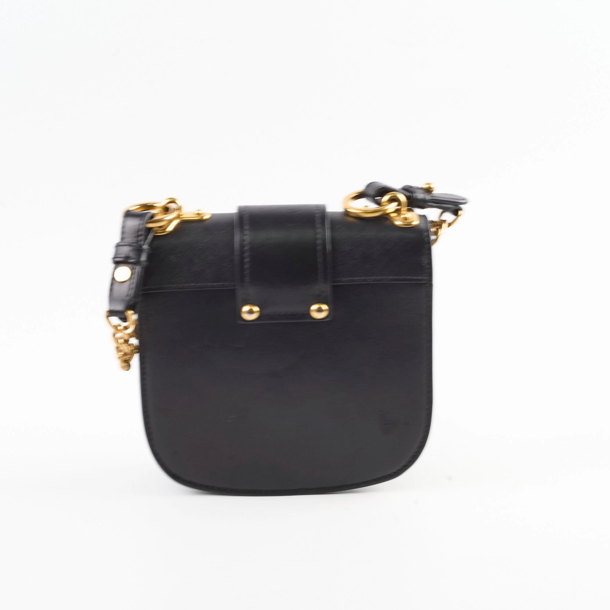 Prada Cahier Curved Crossbody Bag Black