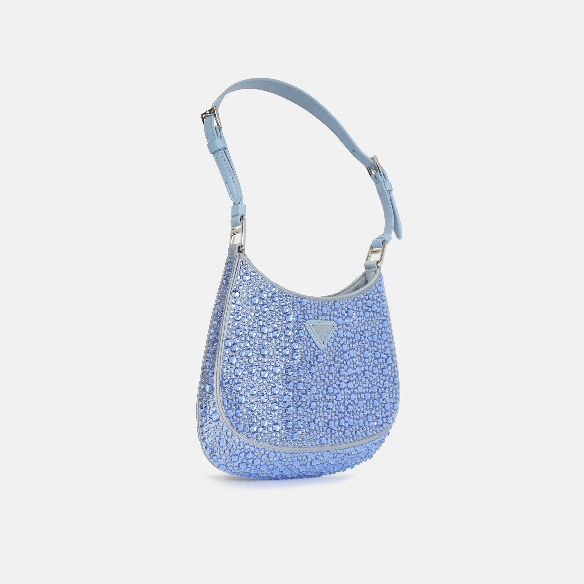 Prada Cleo Bag - Light Blue Satin (NW)