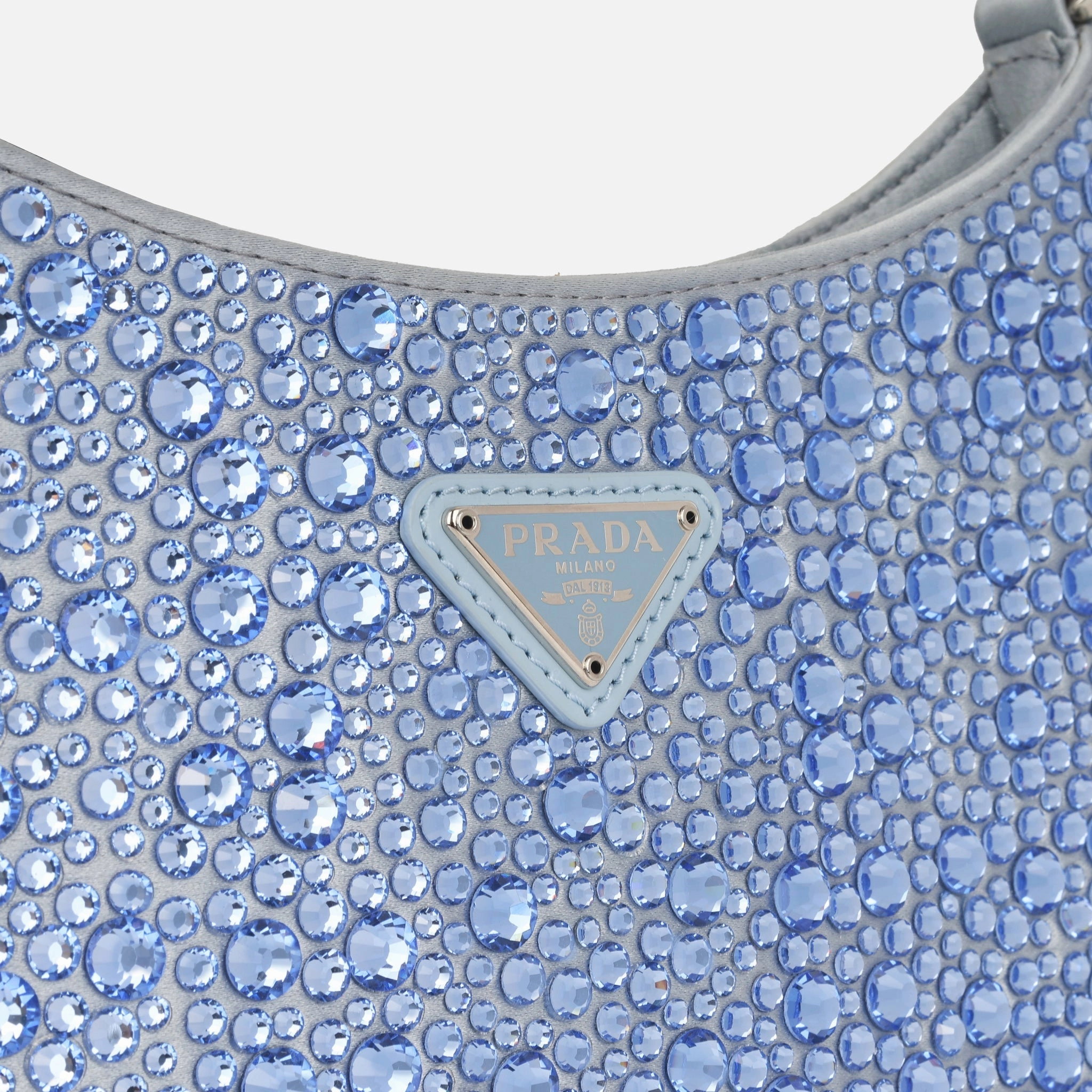 Prada Cleo Bag - Light Blue Satin (NW)