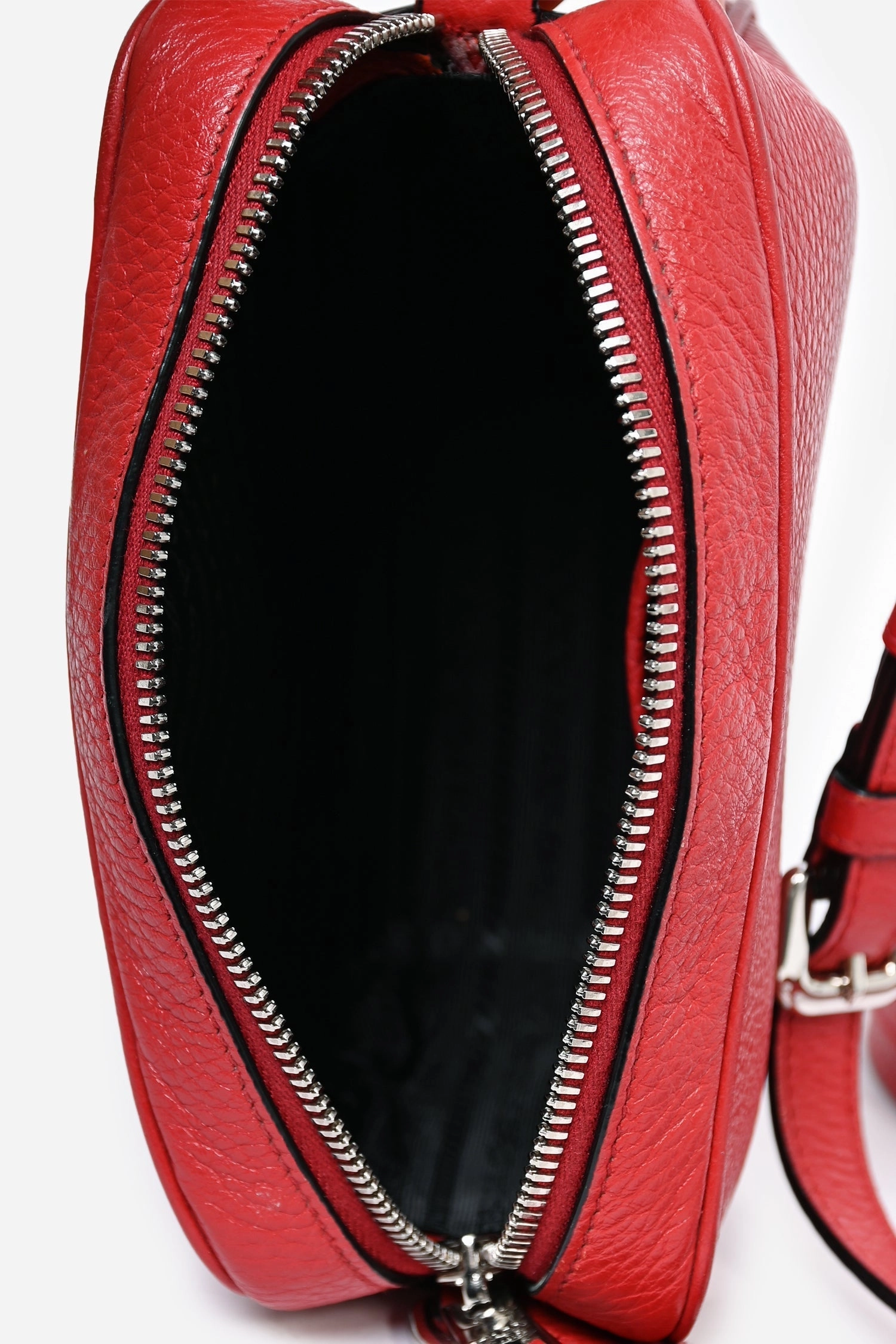 Prada Red Leather Phenix Crossbody Camera Bag