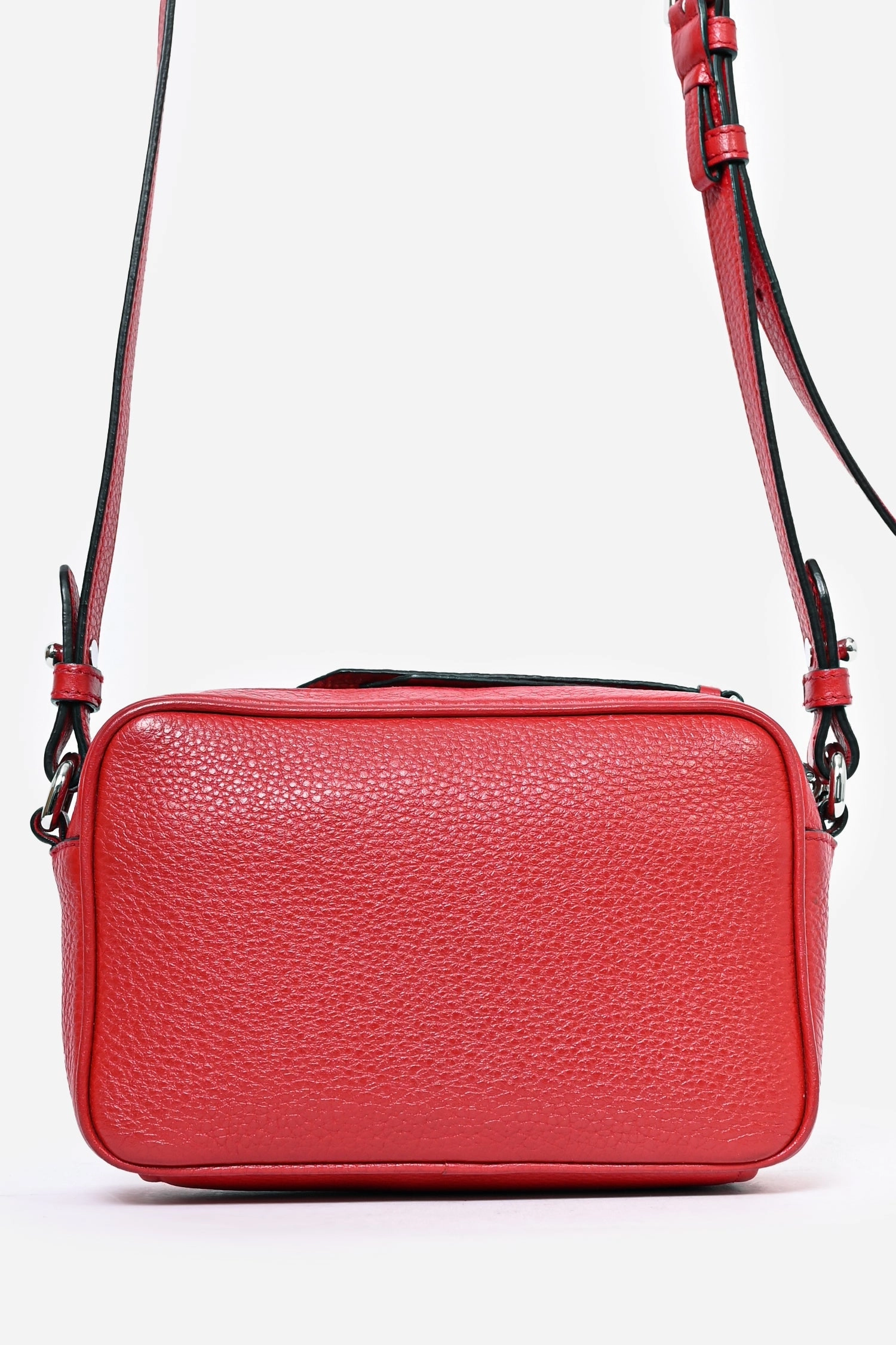 Prada Red Leather Phenix Crossbody Camera Bag
