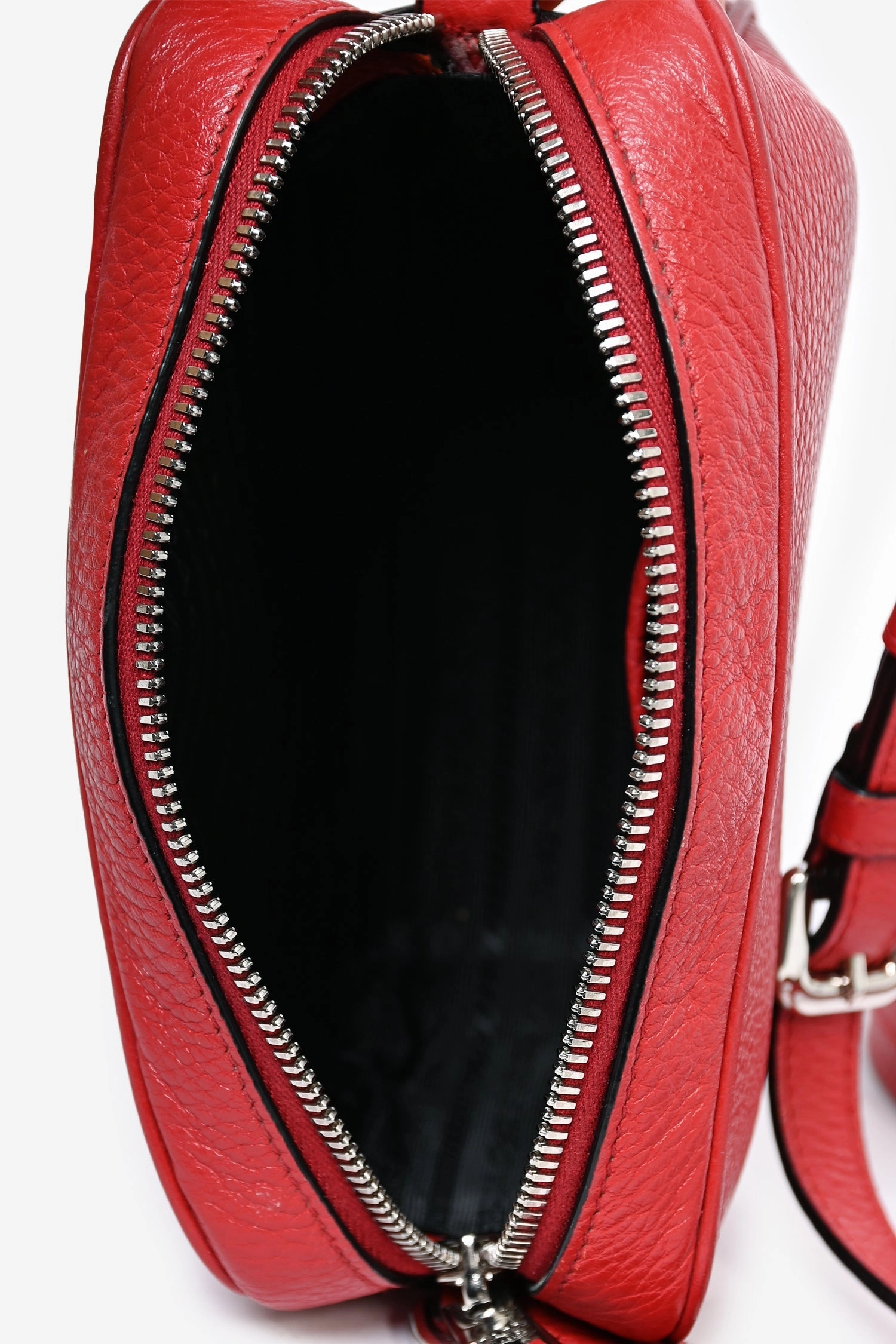 Prada Red Leather Phenix Crossbody Camera Bag