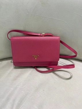 PRADA Saffiano Leather Pink Crossbody Bag