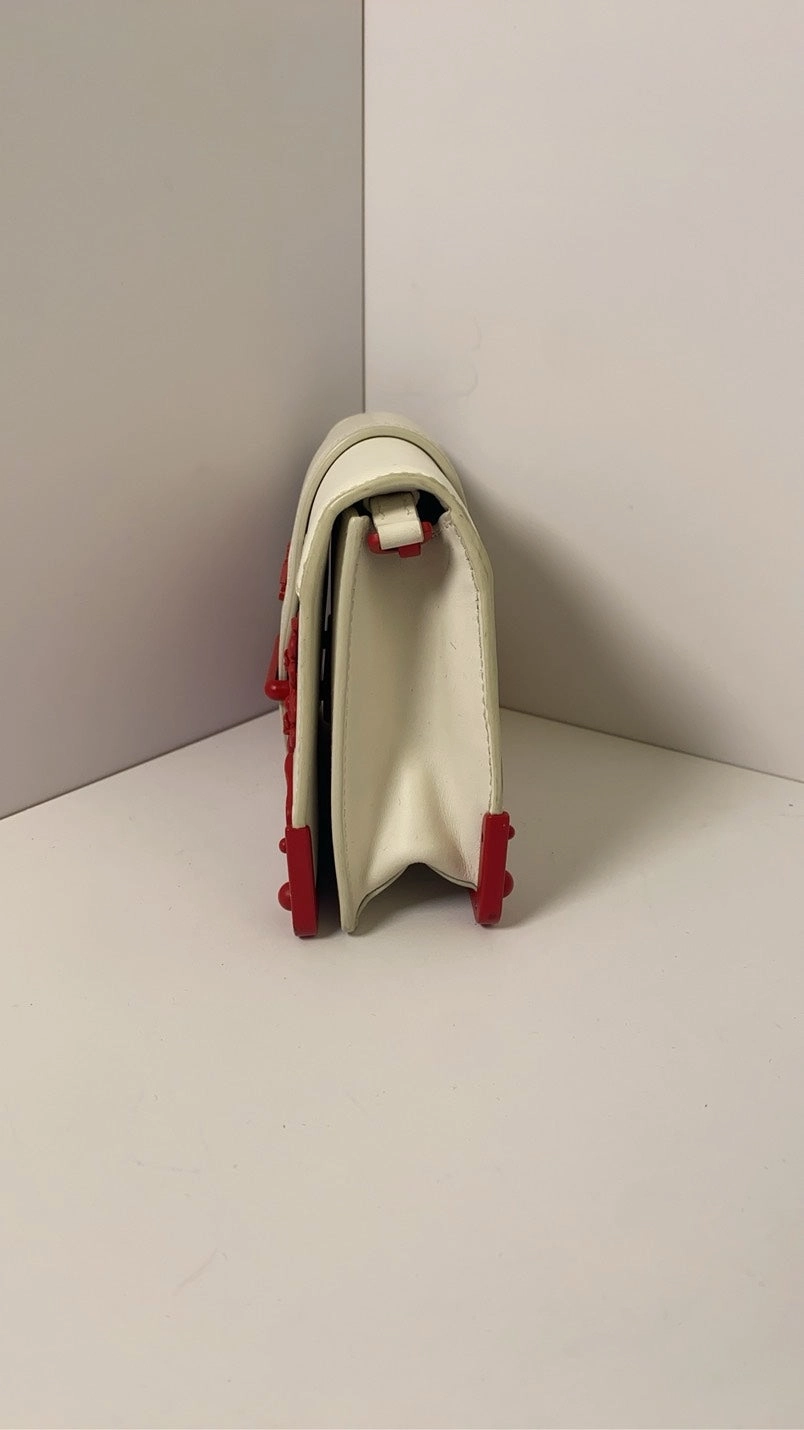 Prada Valentine Limited Palace Edition White Red Crossbody Bag