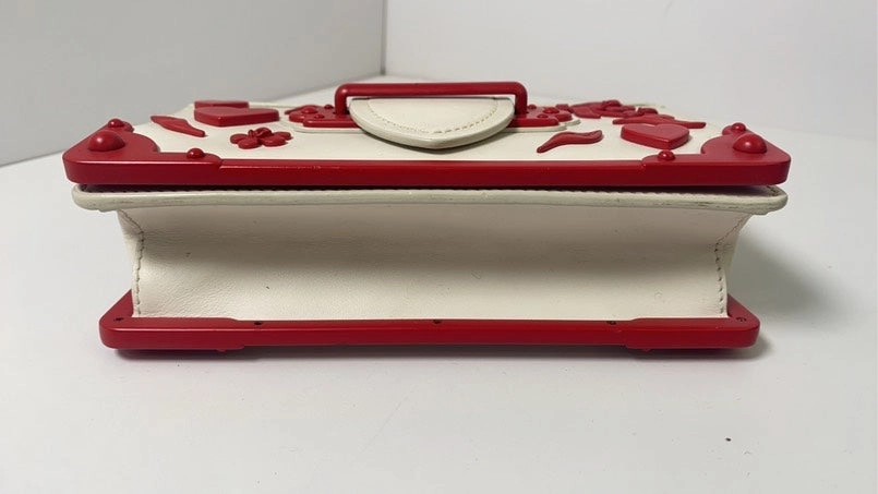 Prada Valentine Limited Palace Edition White Red Crossbody Bag