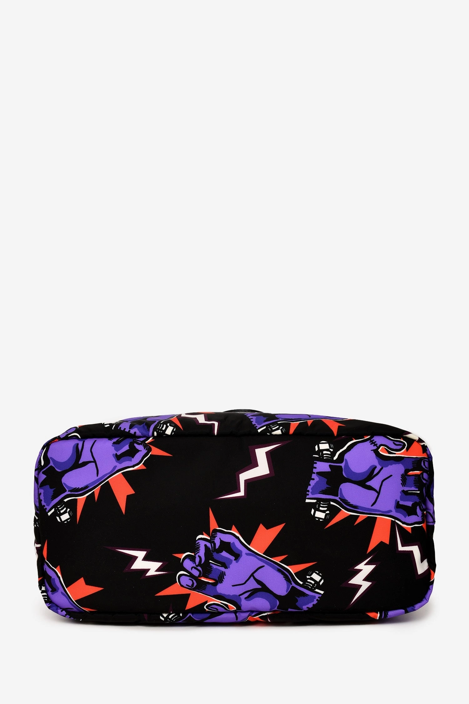 Prada x Universal Studio Black Nylon Frankenstein Hand Print Tote