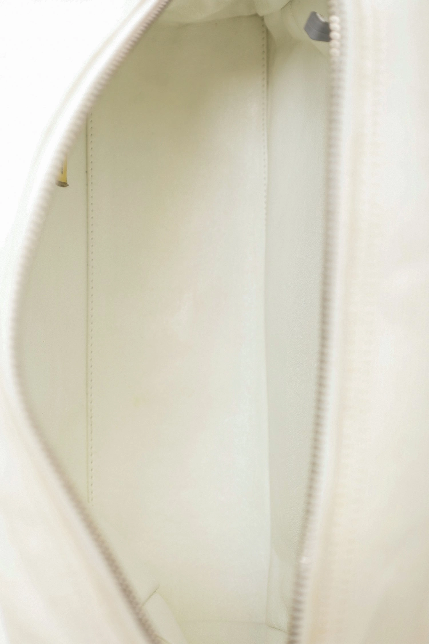 Pre-Loved Chanel 2000-02 White Canvas Mini Bowler Bag