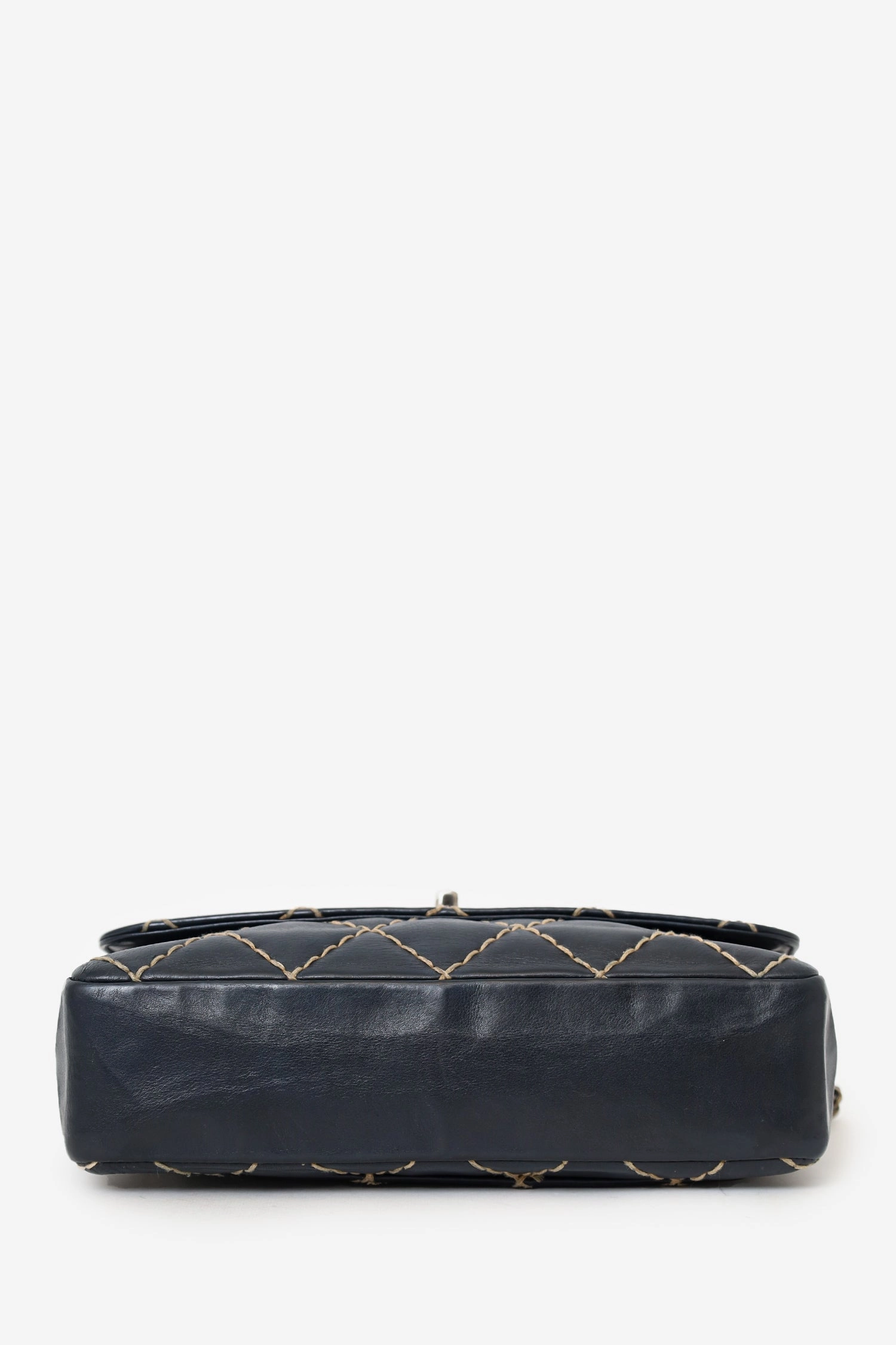 Pre-Loved Chanel 2000-2002 Black Wild Stitch Mini Flap Bag