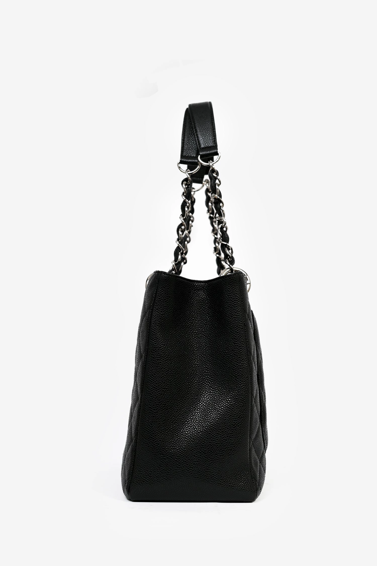 Pre-Loved Chanel 2012-13 Black Caviar Grand Shopping Tote