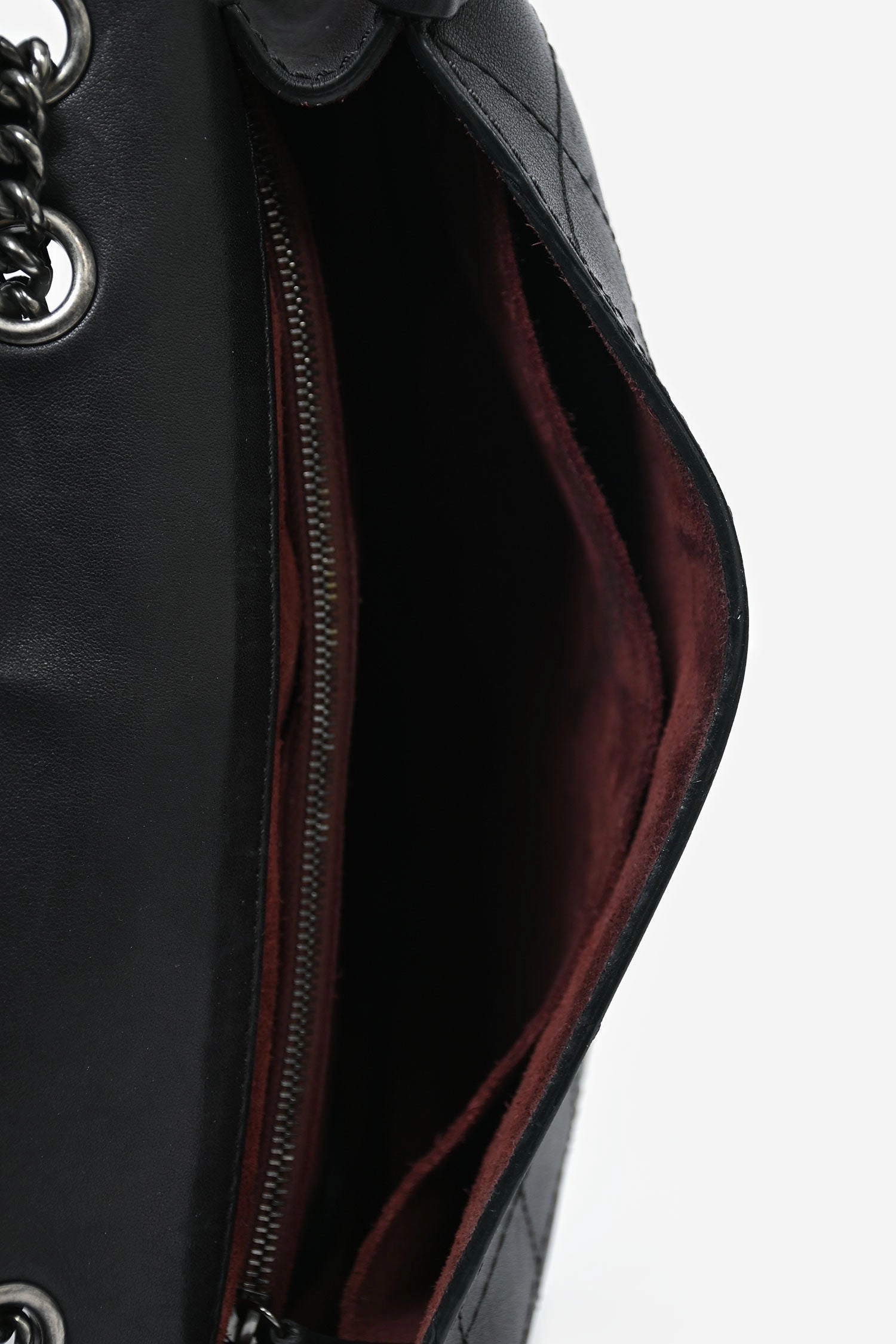 Pre-Loved Chanel 2014 Black Quilted Leather Paris-Edinburgh Large Highlander Messenger Bag
