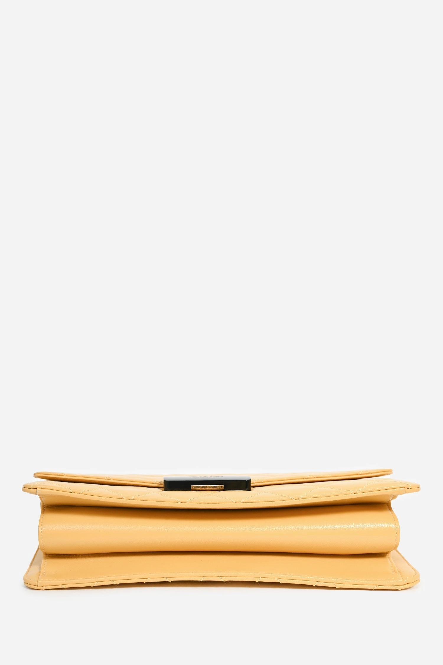Pre-Loved Chanel 2016-17 Yellow Quilted Leather Large Beauty Lock Chain Bag