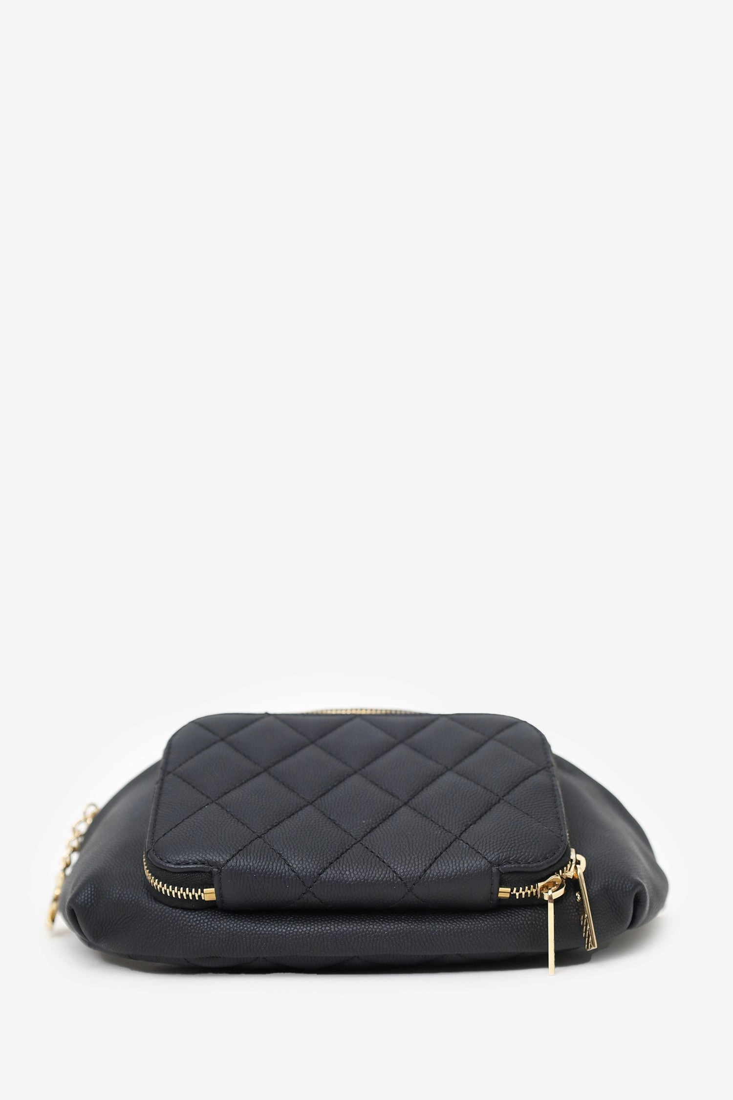 Pre-Loved Chanel 2018-19 Black Caviar Leather Business Affinity Bumbag