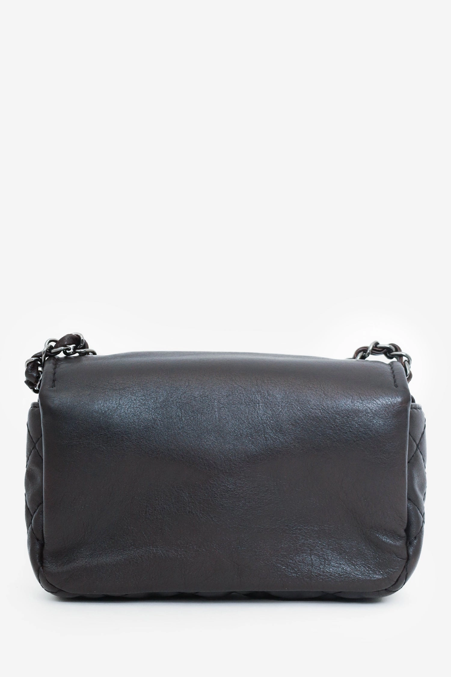 Pre-Loved Chanel Chanel 2013-14 Dark Brown Calfskin Mini Rectangle Flap Bag