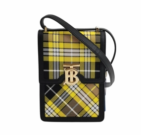 Preloved Burberry Robin crossbody Bag 14*20*5cm yellow 23092778443742