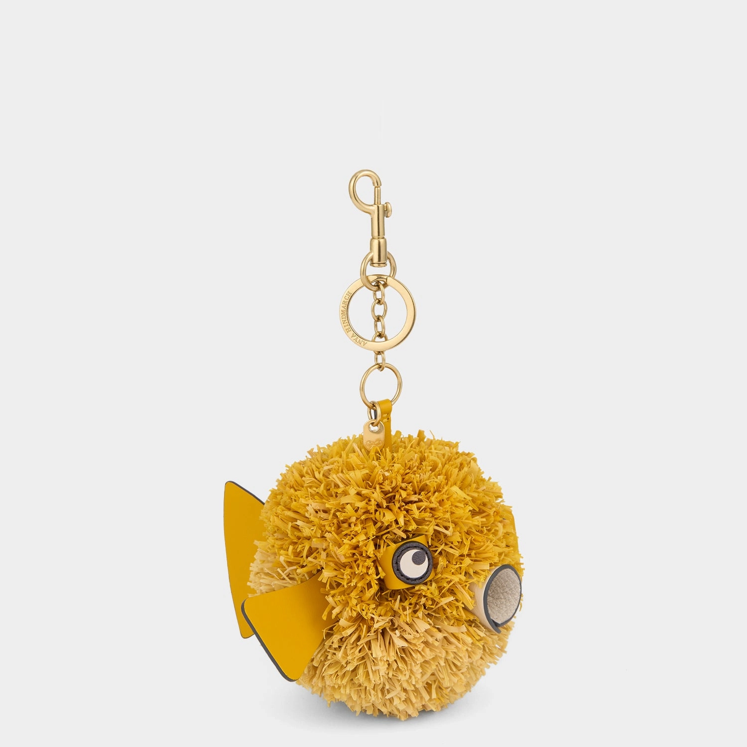 Raffia Blowfish Charm